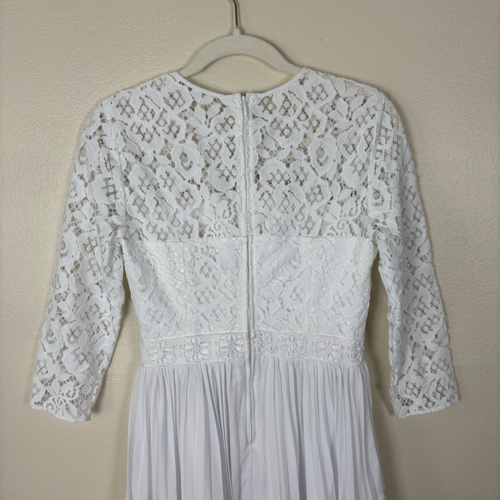 Lilly Pulitzer Aiden Lace Midi Dress Women’s Size 0 White Wedding Built In Bra - Picture 7 of 11